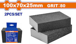Wadfow Σφουγγάρι Λείανσης K80 70x100mm Σετ 2τμχ Wadfow Σφουγγάρι Λείανσης K80 70x100mm Σετ 2τμχ