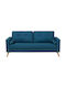 Doppelsitzer Sofa Marineblau 157x50x88cm