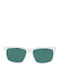 Nike Chaser Ascent Unisex Sunglasses with White Plastic Frame and Turquoise Lens DJ9918-900