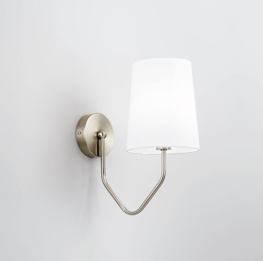 Fan Europe Modern Leuchte Wand mit Fassung E14 Silber 31.5x28x15cm