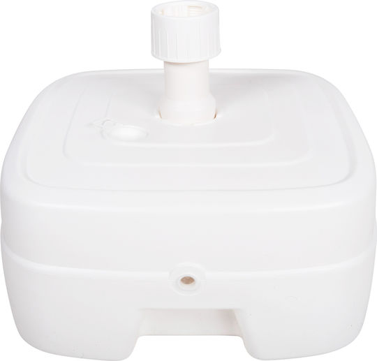 HomeMarkt Solbas Folding Umbrella Stand made of Plastic White 46.5x46.5x23.5cm