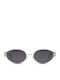 Red Raven Unisex Sunglasses with Silver Metal Frame and Gray Lens 47851078287694