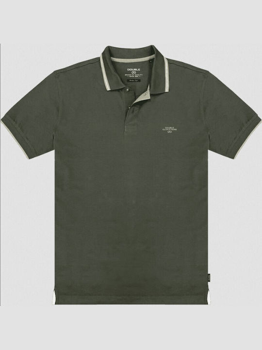 Double Men's Blouse Polo Green