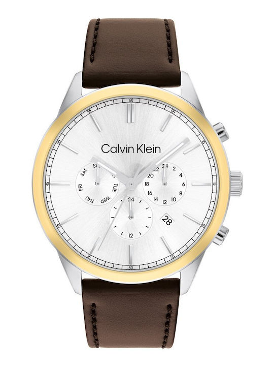 Calvin Klein Unendlich braunes Lederarmband 25200381