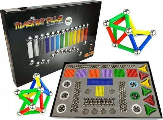 Set De Jucării Magnetice De Construcție Magnastix Pentru Copii 5+ Ani