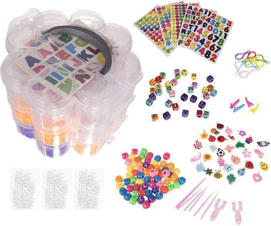 Bracelet Creation Set 3000 Elastics Zola Beads Pendants Accessories Included Multicolor