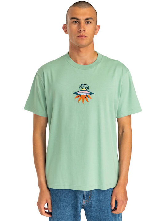 RVCA T-shirt Bărbătesc cu Mânecă Scurtă Ghz Green