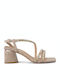 Suede Sandalen Beige