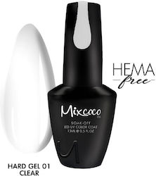 Mixcoco Ημιμόνιμο Βερνίκι Clear 01 15ml