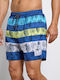 Men's Swimwear Bermuda Blueberry with Patterns