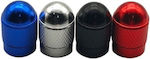 Car Tire Valve Caps Black 4pcs