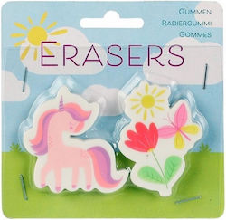 "Unicorn Spring" Erasers Set of 2