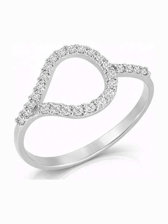 Inel din aur 14k zirconiu 3035λ