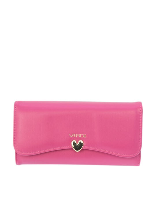 Damen Geldbörse Großes Verde Kunstleder 9,5*3,5*19 Pink Por.104.02.221 18-1440