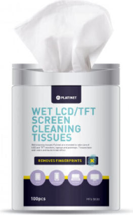 Platinet Wet Tissues Lcd Wipes Planted Lcd 11x9,4cm 100pcs Pfs5830 42613
