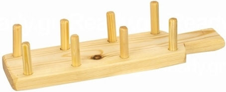Ξύλινο Πλατό 3 Θέσεις Tacos Ξύλο Πεύκου 9.5x32cm Τεμ