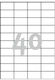 Avery Self-Adhesive Rectangular A4 Labels 52.5x29.7mm