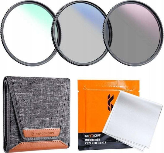 K&F Concept Σετ Φίλτρων UV / CPL Διαμέτρου 37mm για Φωτογραφικούς Φακούς