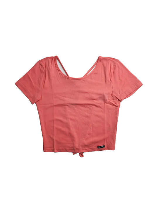 Paco & Co Damen Crop Top Orange