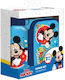 412505 Φαγητοδοχειο-παγουρι Αλουμινιου Σετ Mickey