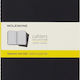 Moleskine Set 3 Notebooks 80 Sheets Square Black