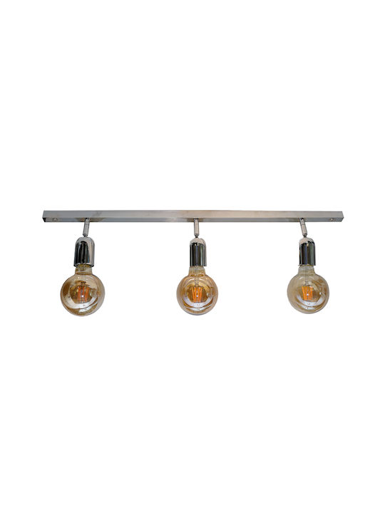 DITS Lighting Τριπλό Σποτ με Ντουί GU10 σε Μπρούτζινο Χρώμα