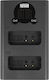 Newell Double Battery Charger Compatible with Canon