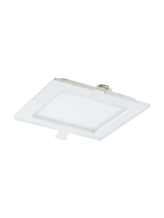 Orno Platz Metallisch Einbau Spot mit integriertem LED und Warmweißes Licht Weiß 1Stück