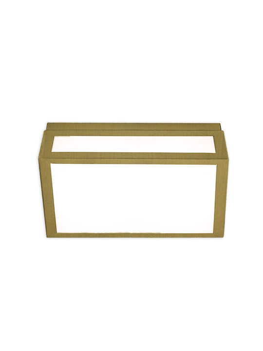 Luma Πλαφονιέρα Οροφής 30εκ. Oxidized Gold με Ε...