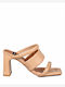 Angel Alarcon Leather Women's Sandals Beige