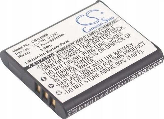 Cameron Sino Rechargeable Battery Rechargeable Battery Type Li50b Li-50b Olympus Ricoh Pentax Casio Ge Kodak Cs-li50b
