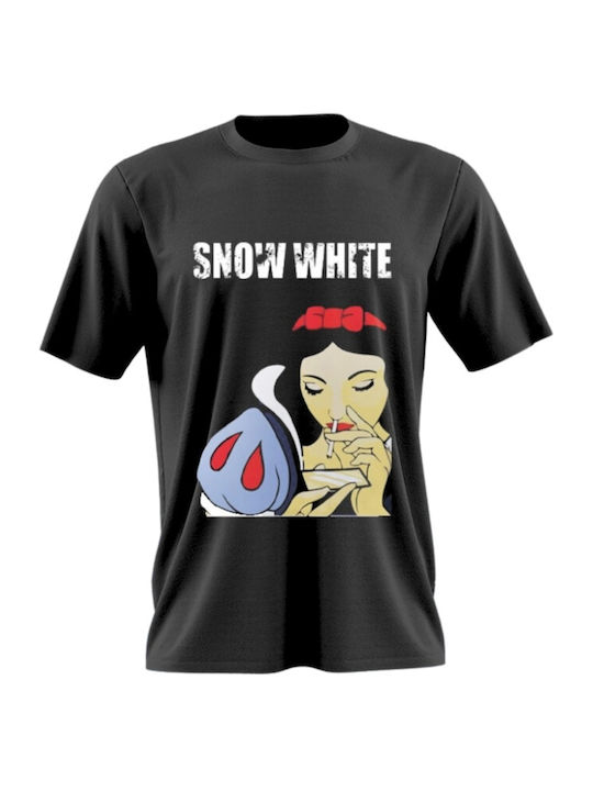 Snow White T-shirt Schwarz Baumwolle
