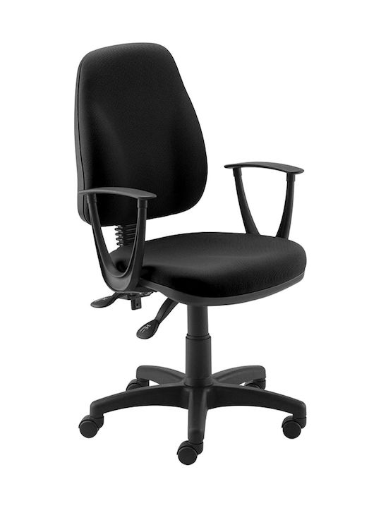 Office Products Paros Καρέκλα Γραφείου με Ανάκλιση Μαύρη