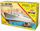 Mirage Modeling Figure Ship White in Scale 1:500 with Glue and Paints