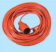 Abex Extension Cable Cord 2 x 1mm²/25m Orange