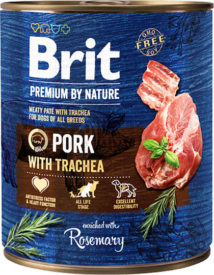 Brit Premium by Nature Wet Dog Food in Can with Pork Grain-Free & Gluten Free 800gr