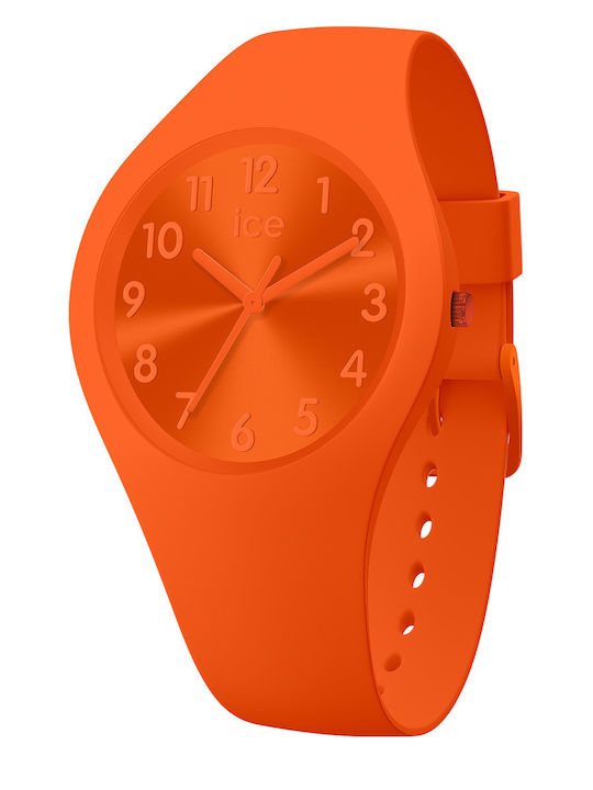 Ice Women's Watch with Orange Rubber Strap
