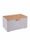 Klausberg Wooden Bread Box Gray 35.5x23.5x21cm