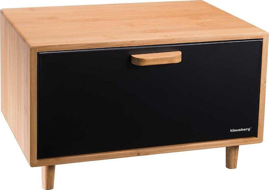 Klausberg Ψωμιέρα από Bamboo σε Γκρι Χρώμα 38x26x23cm