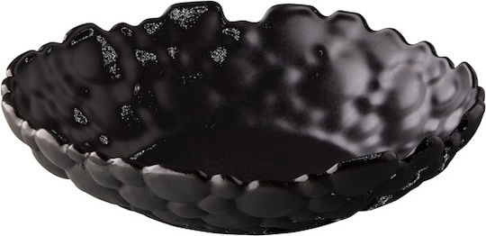 Ready Ceramic Salad Bowl Black 24.5x24.5x5.5cm