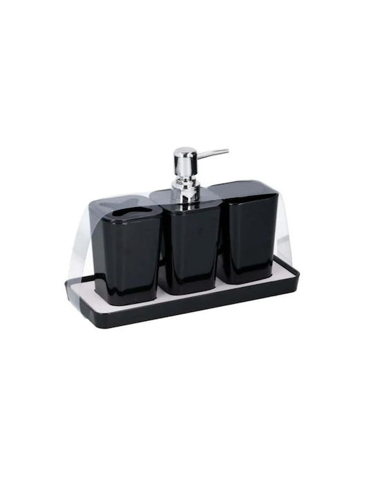 Next Ceramic Bathroom Accessory Set Black 4pcs