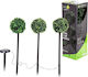 Saska Garden Set of 3 Stake Solar Lights Balls with Motion Sensor and Photocell IP44