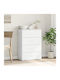 Comoda pentru Dormitor Alb 60x31x84buc