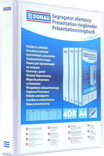 Donau Binder 4 Rings A4 44mm White