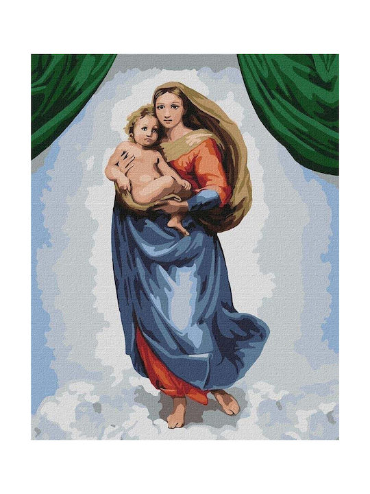 Ideyka Sistine Madonna Frame on Canvas 40x50cm