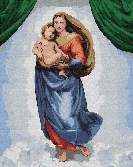 Ideyka Sistine Madonna σε Καμβά 40x50 cm