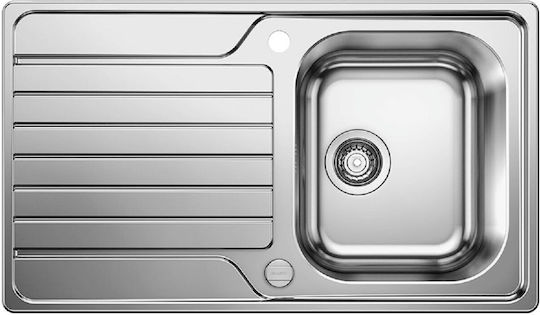 Blanco Ένθετος Νεροχύτης Inox Brushed Μ86xΠ50cm Ασημί