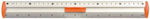 Tetis Ruler 30cm Aluminium Orange