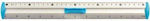 Tetis Ruler 30cm Aluminium Blue