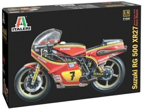 Italeri Modellfigur Motorrad Rot im Maßstab 1:9 50x2.7cm.